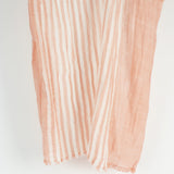 Pink Stripe Cotton Sarong Scarf