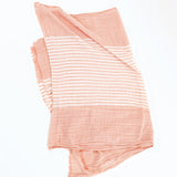 Pink Stripe Cotton Sarong Scarf