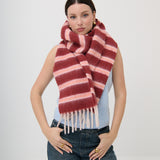 Sora Stripe Fluffy Scarf