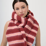 Sora Stripe Fluffy Scarf
