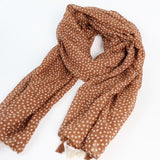 Tierra Tassel Wrap Lightweight Scarf