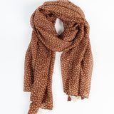Tierra Tassel Wrap Lightweight Scarf