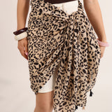 Cattura Leoard Tassel Lightweight Scarf