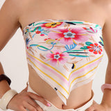 Wildflower Print Bandana Scarf