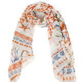 Coral Printed Neck Scarf