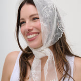 Città Lace Head Scarf in Cream