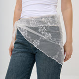 Città Lace Head Scarf in Cream