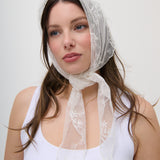 Città Lace Head Scarf in Cream
