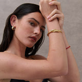 Interlock Twist 18K Gold Plated Bangle