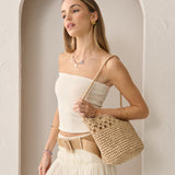 Kaela Straw Crossbody Bag