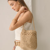 Kaela Straw Crossbody Bag