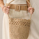 Kaela Straw Crossbody Bag