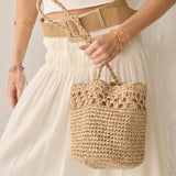 Kaela Straw Crossbody Bag