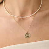 Coin Charm 18K Gold Plated Necklace