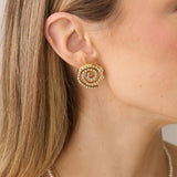 L&S Basic Swirl Gold Plated Earrings