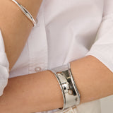 May Skinny Sterling Silver Plated Bangle