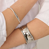 May Skinny Sterling Silver Plated Bangle
