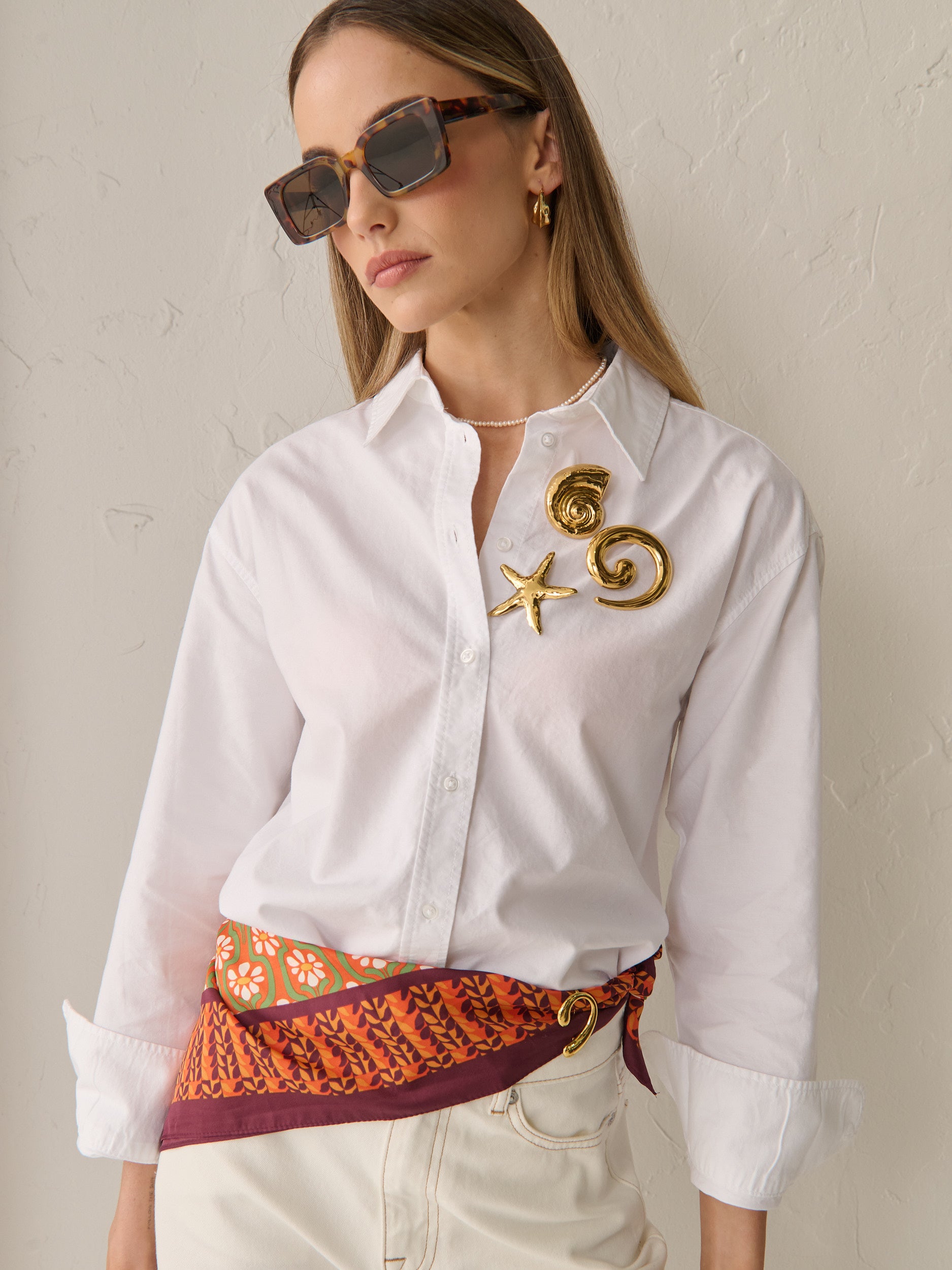Clementine Daisy Print Bandana