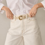 Hudson Buckle Slim PU Belt (2col)