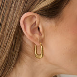 Swirl Coil 18K Gold Plated Earrings