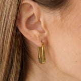Swirl Coil 18K Gold Plated Earrings