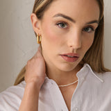 Swirl Coil 18K Gold Plated Earrings