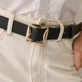 Matte Maison Square Buckle Belt