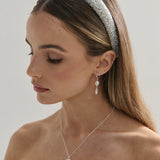 Aura Pearl Sterling Silver Plated Earrings