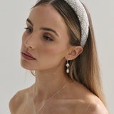 Diamond Pearl Beads Statement Headband