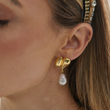 Liora Pearl 18K Gold Plated Earrings