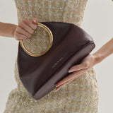 Hailey Statement Handle Bag in Burgundy