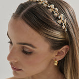 Fairy Leaf Crystal Statement Headband