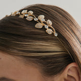 Fairy Leaf Crystal Statement Headband