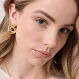 Tania Heart 18K Gold Plated Earrings