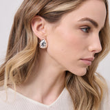 Dome Huggie Sterling Silver Plated Earrings
