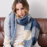 Wendy Checkered Fluffy Scarf