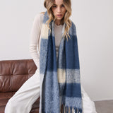 Wendy Checkered Fluffy Scarf