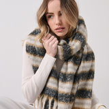 Mayne Stripes Fluffy Scarf