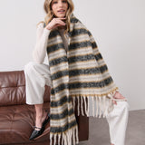 Mayne Stripes Fluffy Scarf