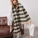 Mayne Stripes Fluffy Scarf