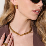 Popcorn Chain 18K Gold Necklace