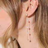 Freshwater Pearl Drops 18K Gold Plated Earrings