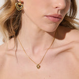 Tania Heart 18K Gold Plated Necklace
