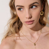Tania Heart 18K Gold Plated Necklace
