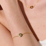 Crystal Point Crafted 18K Gold Plated Necklace