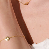 Crystal Point Crafted 18K Gold Plated Bracelet