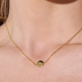 Crystal Point Crafted 18K Gold Plated Necklace