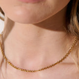 Link Chain 18K Gold Plated Necklace