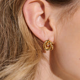 Petit Knotted 18K Gold Plated Earrings