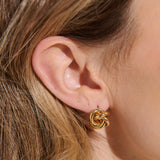 Petit Knotted 18K Gold Plated Earrings